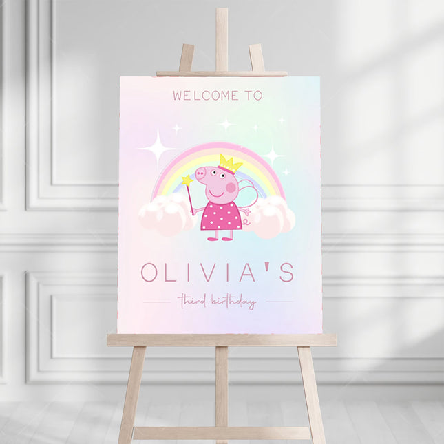 Peppa Pig Personalised Welcome Board