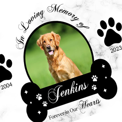 In Loving Memory Memorial Plaque For Dog