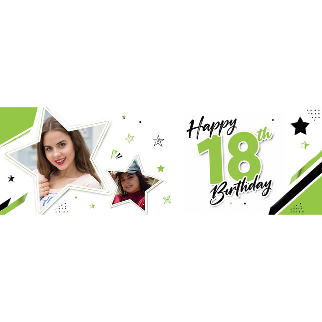 Happy 18th Party Personalised Photo Banner