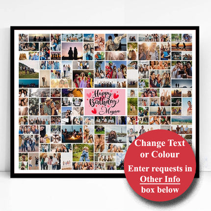 Happy 18th Birthday - This Is Your Life Framed Photo collage Birthday Gift