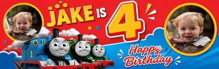 Thomas The Tank Engine Birthday Party Personalised Photo Banner