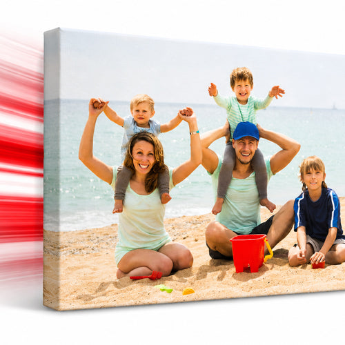 Personalised photo canvas print professionally printed in Ireland using your favourite photograph.