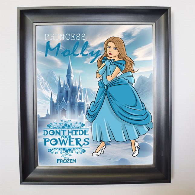 Once Upon A Princess CartoonMeNow Hand Drawn Caricature Portrait