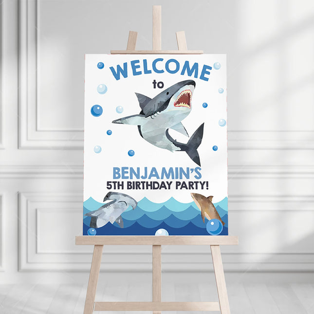 Shark Attack Personalised Welcome Board