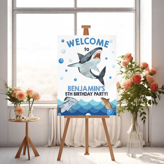 Shark Attack Personalised Welcome Board