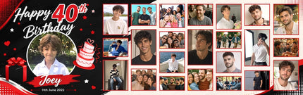 Its My Party Mega 24 Photo Personalised Banner