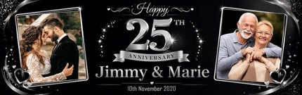 Wedding Anniversary Party Personalised Banner