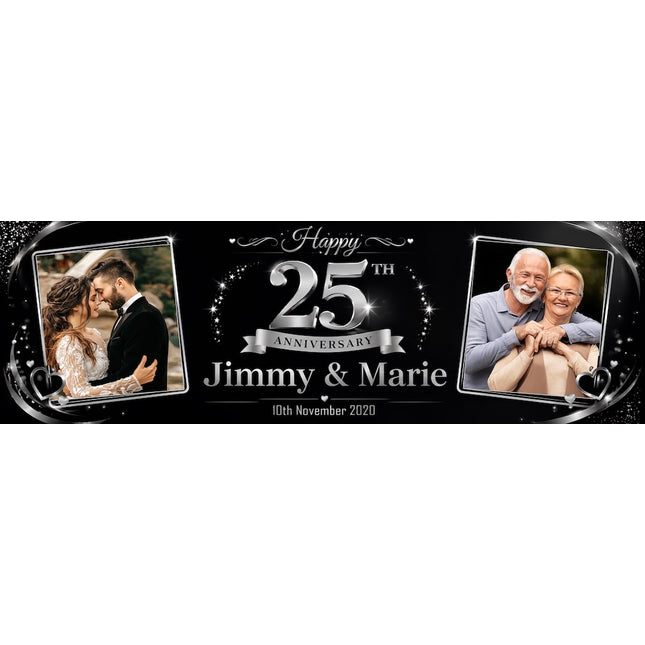Wedding Anniversary Party Personalised Banner