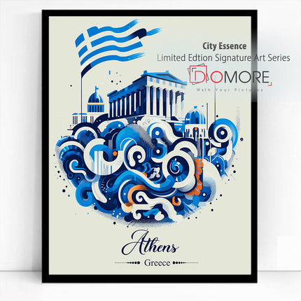 Athens Greece Skyline of the Gods FusionVista Artworks