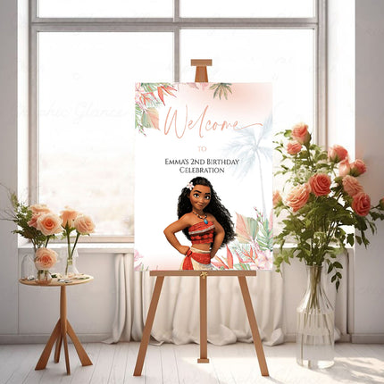 Princess Moana Personalised Welcome Board