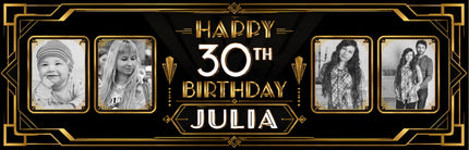 60s Disco Sign Personalised Photo Banner