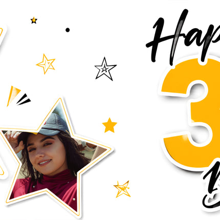 Happy 30th Party Personalised Photo Banner