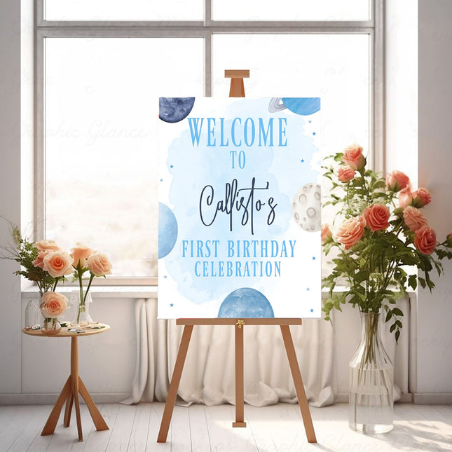 Blue Moon Personalised Welcome Board