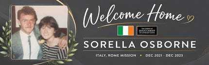 Welcome Home To You  Personalised Photo Banner