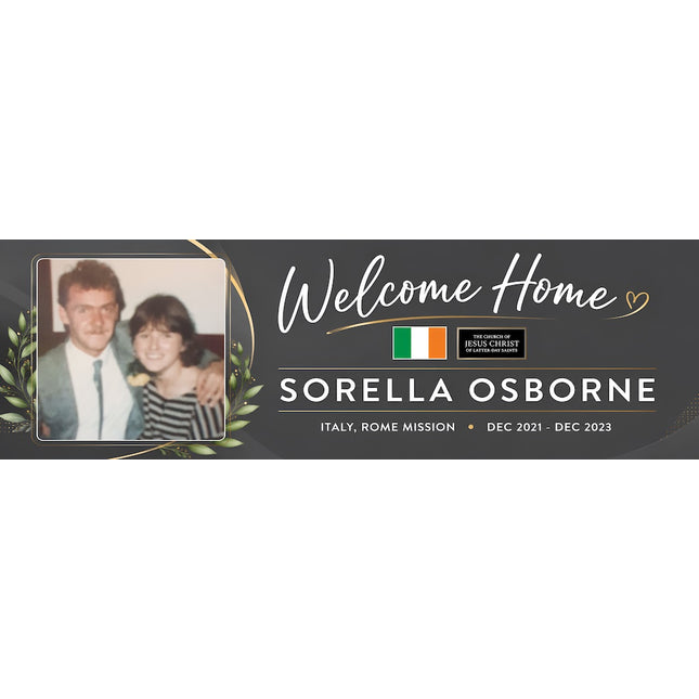Welcome Home To You  Personalised Photo Banner