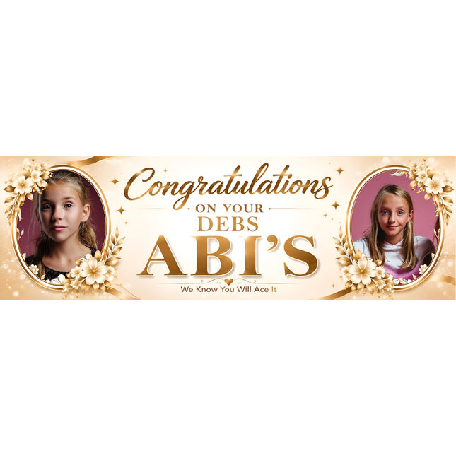 Congratulations On Your Debs Personalised Banner