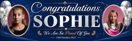 Congratulations We Proud Of You Personalised Photo Banner