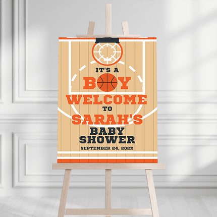 Basketball Sports Personalised Welcome Board