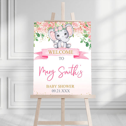 Nelly The Elephant Personalised Welcome Board
