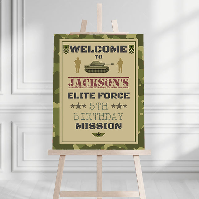 Military Personalised  Welcome Board