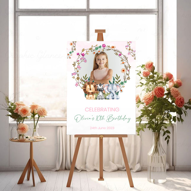 Floral Jungle Personalised Welcome Board