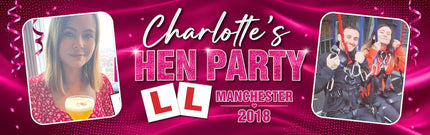 Girls On Tour Hen Party Personalised Bus Banner