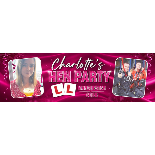 Girls On Tour Hen Party Personalised Bus Banner