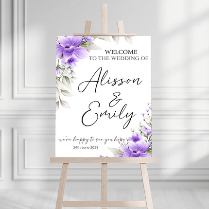 Lavender By Spring Personalised Welcome Board