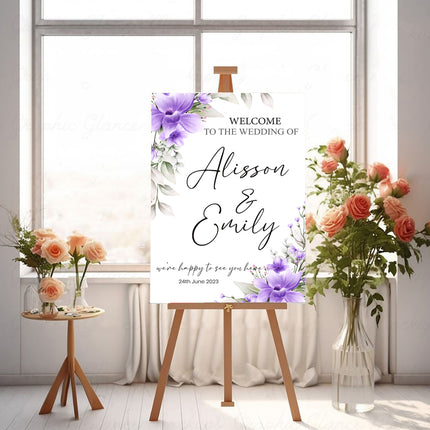 Lavender By Spring Personalised Welcome Board