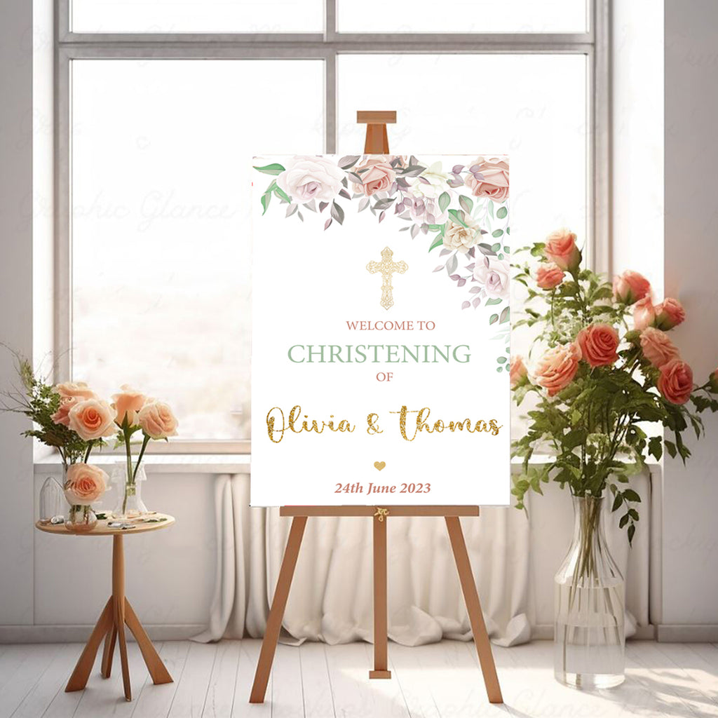 Summer Blossom Personalised Welcome Board