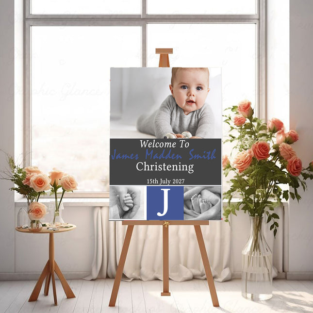 Baby Alphabet Personalised Photo Welcome Board