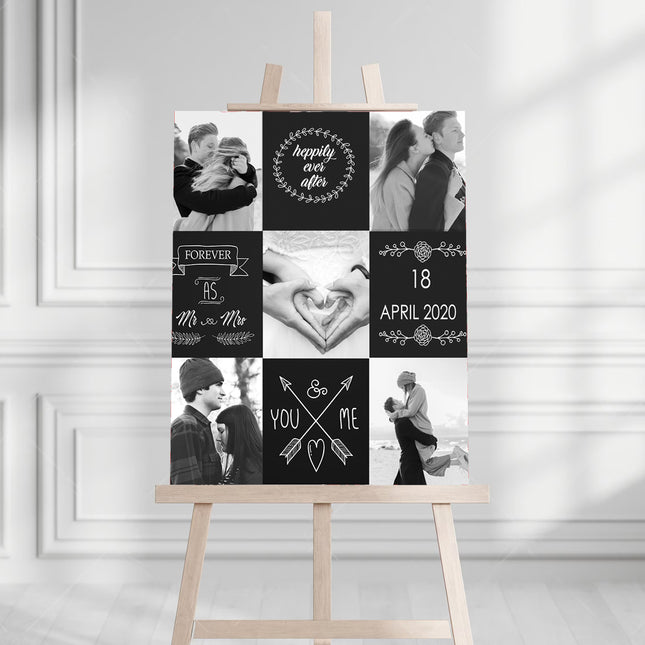 Forever As Mr & Mrs Personalised Welcome Board