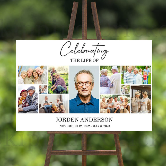 Your Life Is A Celebration Personalised Memorial Board
