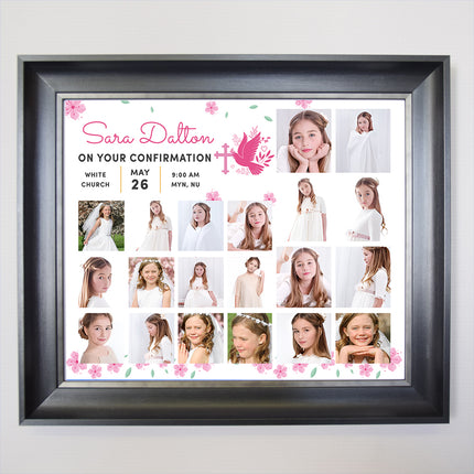 A Special Day Confirmation Photo Collage Wall Art