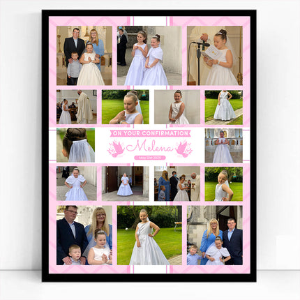 Faithful Moments Confirmation Day Framed Photo Collage