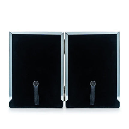 Kenro Avenue Silver Twin Photo Frame With Mount 6X4 Inch  – 2 Free Photo Prints