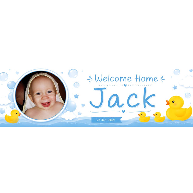 New Baby Party Personalised Banner