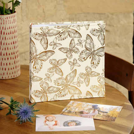 Kenro Golden Butterfly Memo Photo Album - 6X4, Holds 200 Photos