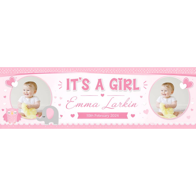 Its A ! Welcome Home Personalised Photo Banner