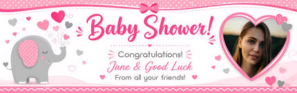 Congratulations On Baby Arrival Personalised Photo Banner