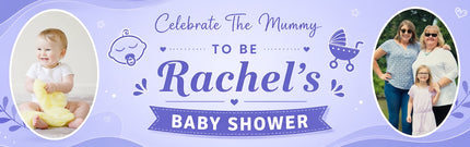 Celebrate The Mammy Baby Shower Personalised Photo Banner