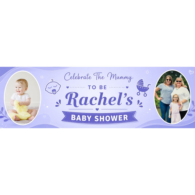 Celebrate The Mammy Baby Shower Personalised Photo Banner