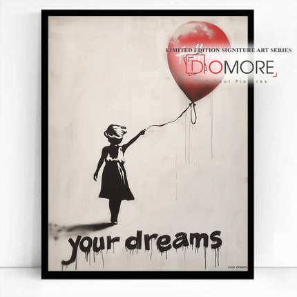 Banksy Balloon of Hope FusionVista Motivation Art Series