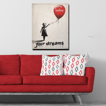 Banksy Balloon of Hope FusionVista Motivation Art Series