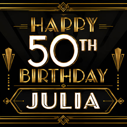60s Disco Sign Personalised 50th Birthday Photo Banner