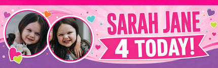 Its A special Confetti Party Personalised Photo Banner