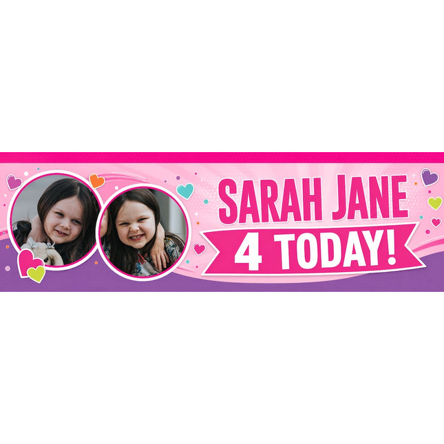 Its A special Confetti Party Personalised Photo Banner