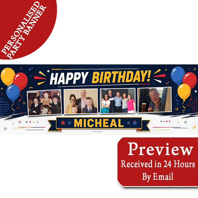Its a 21st Photo Kind Of Birthday Party Personalised Banner