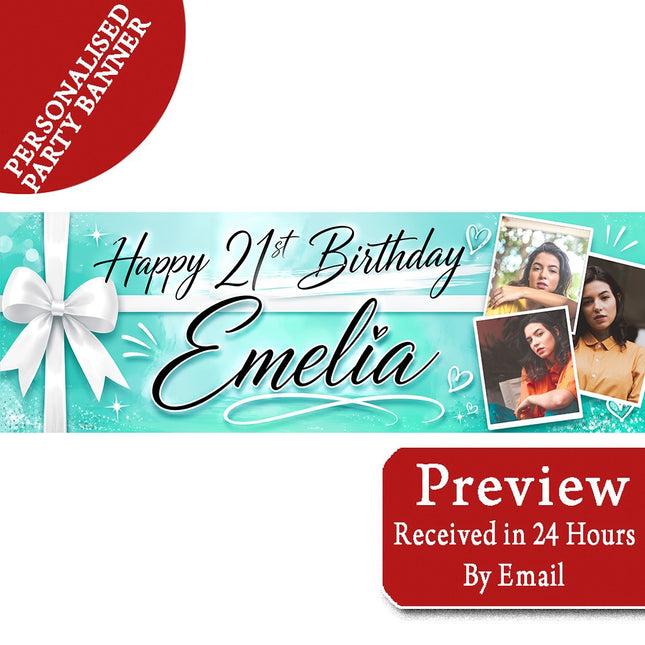 All Wrapped Up Personalised Photo Banner