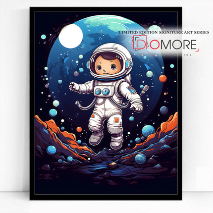 Blast Off To The Moon Bedroom Wall Art For Kids